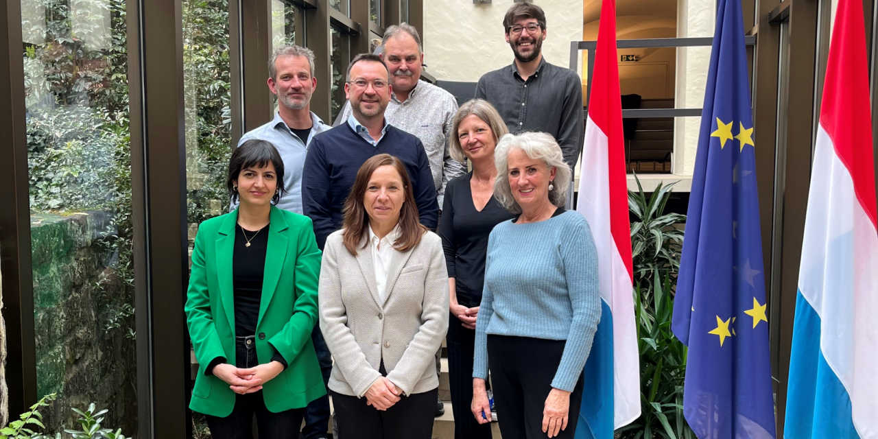 de g. à dr.: Sandy Lopes, Pierre Krier, Luc Schockmel, Jean-Paul Reuter, Stéphanie Obertin, Ben Max, Simone Loutsch,Ginette Jones